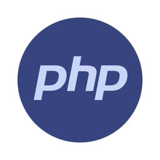 The logo icon for php